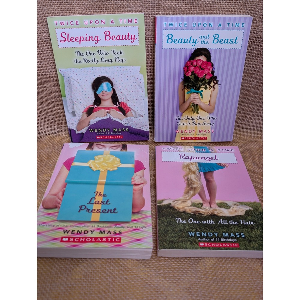Wendy Mass Scholastic Book Lot Twice Upon A Time Series The Last Present 4 Books